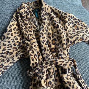 Ralph Lauren Animal Print Robe Size Medium